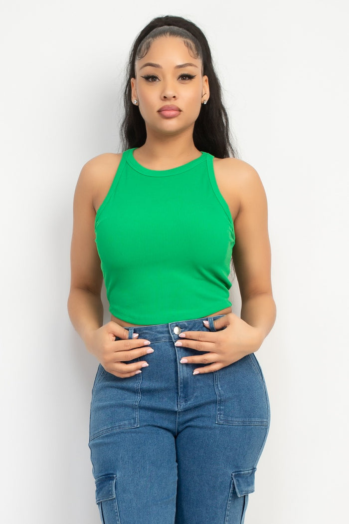 Kelly green crop top