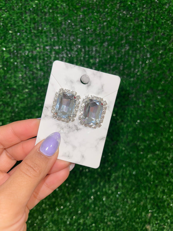 Rhinestone Geometric Earrings