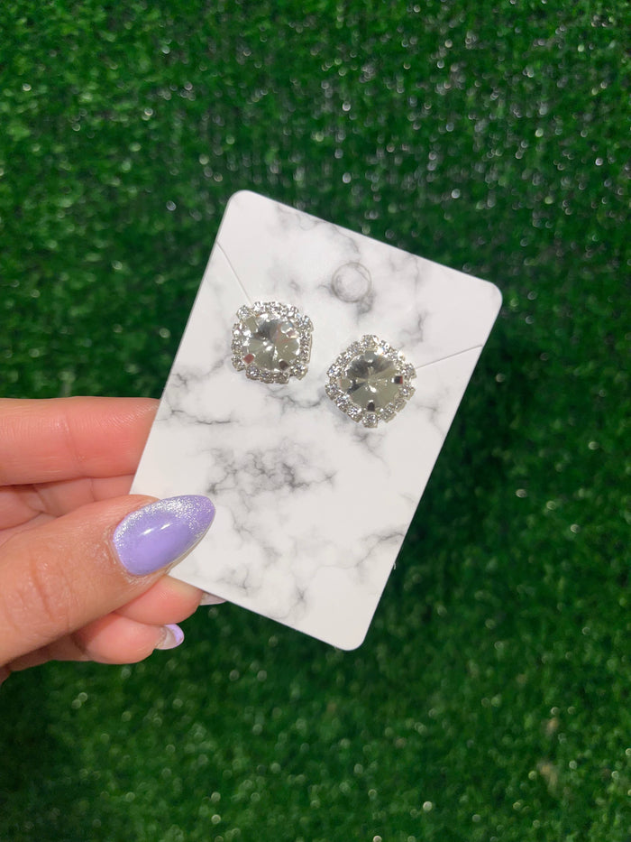 Rhinestone Stud Earrings